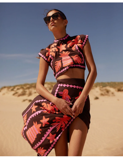 Katia – Printed Top & Skirt Set