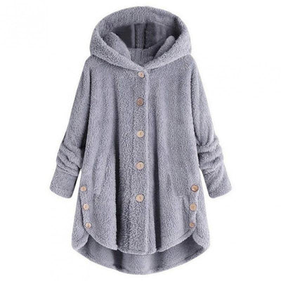 Lyla – Ultra-Soft Hooded Button-Up Fleece Jacket