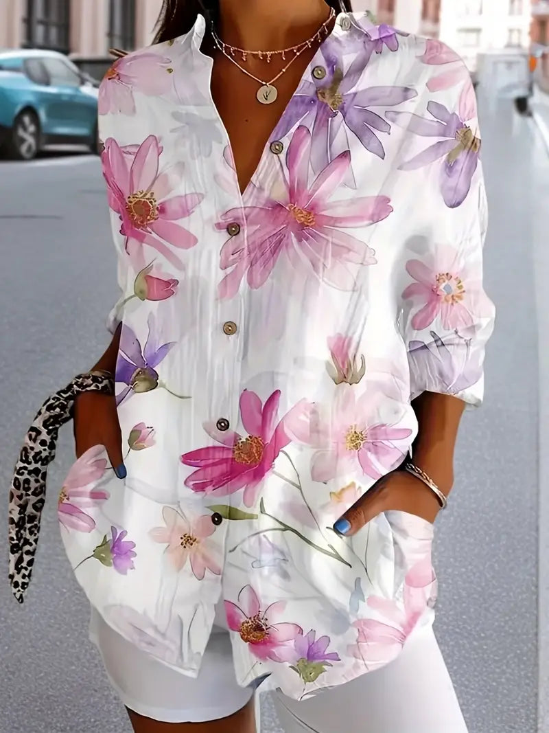 Jasmin - Elegant Floral Blouse 16
