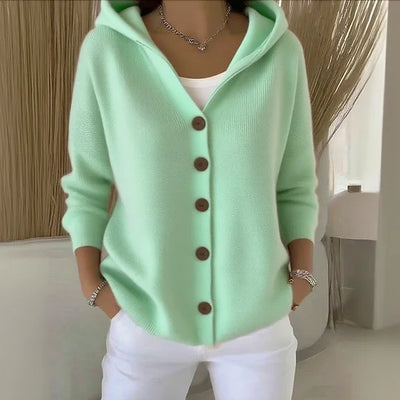 Lorien – Hooded Button-Up Cardigan