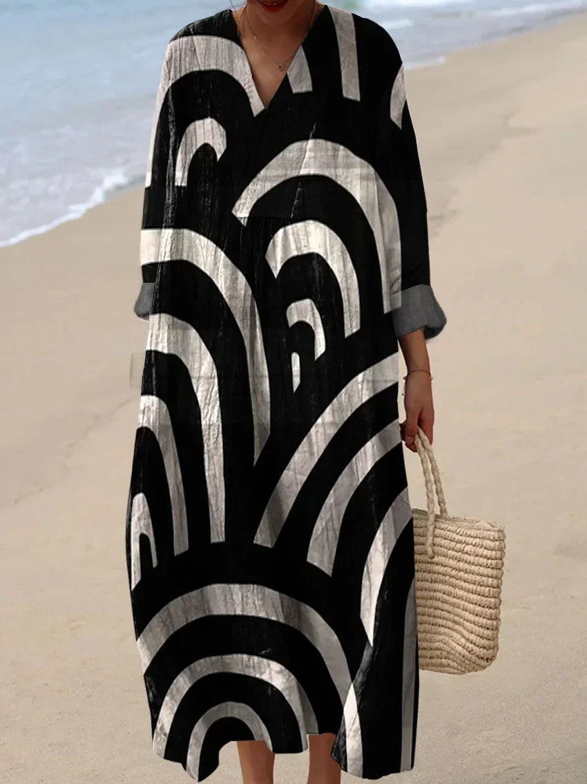 Kelly - Patterned Summer Dress 8