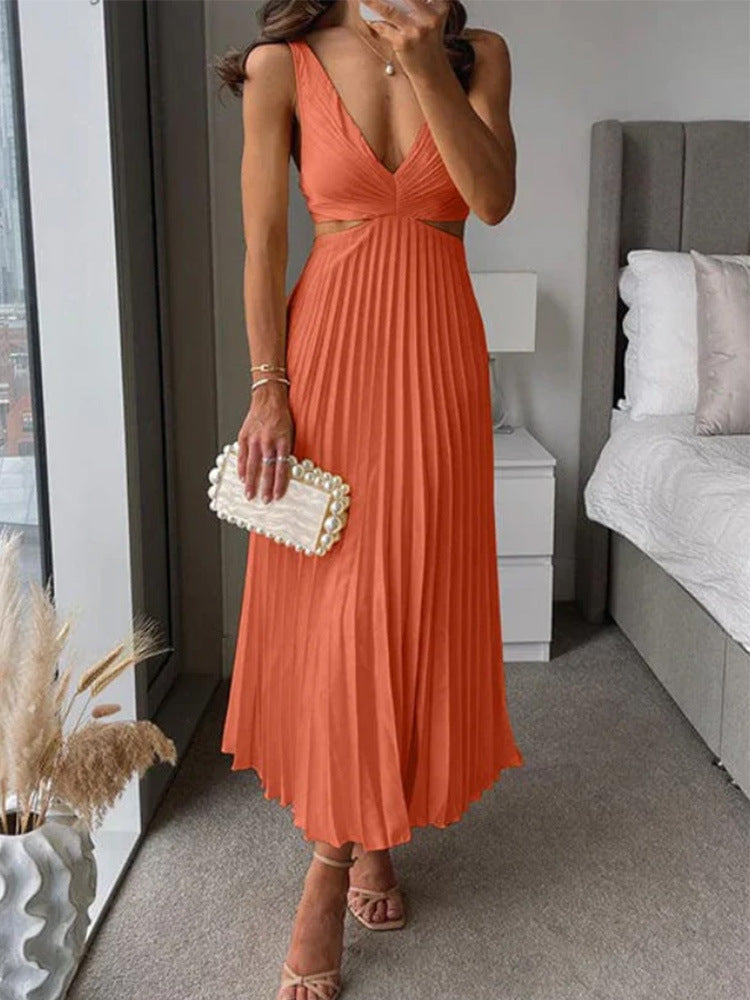 Vicky  – V-Neck Sleeveless Dress