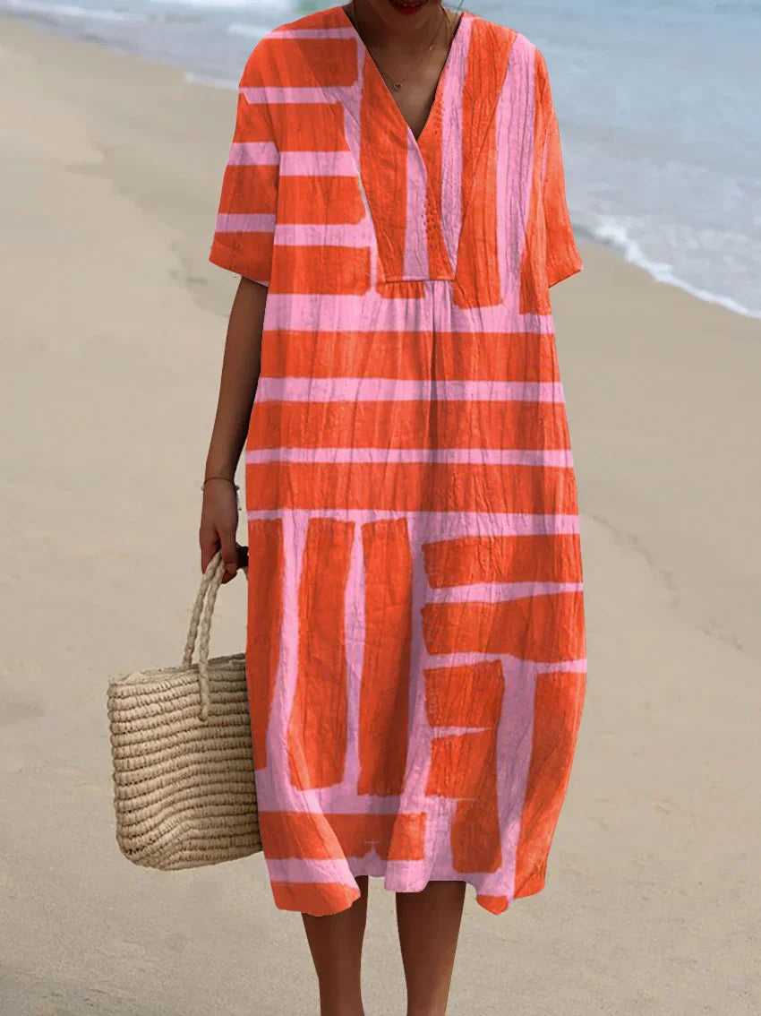 Kelly - Patterned Summer Dress 11