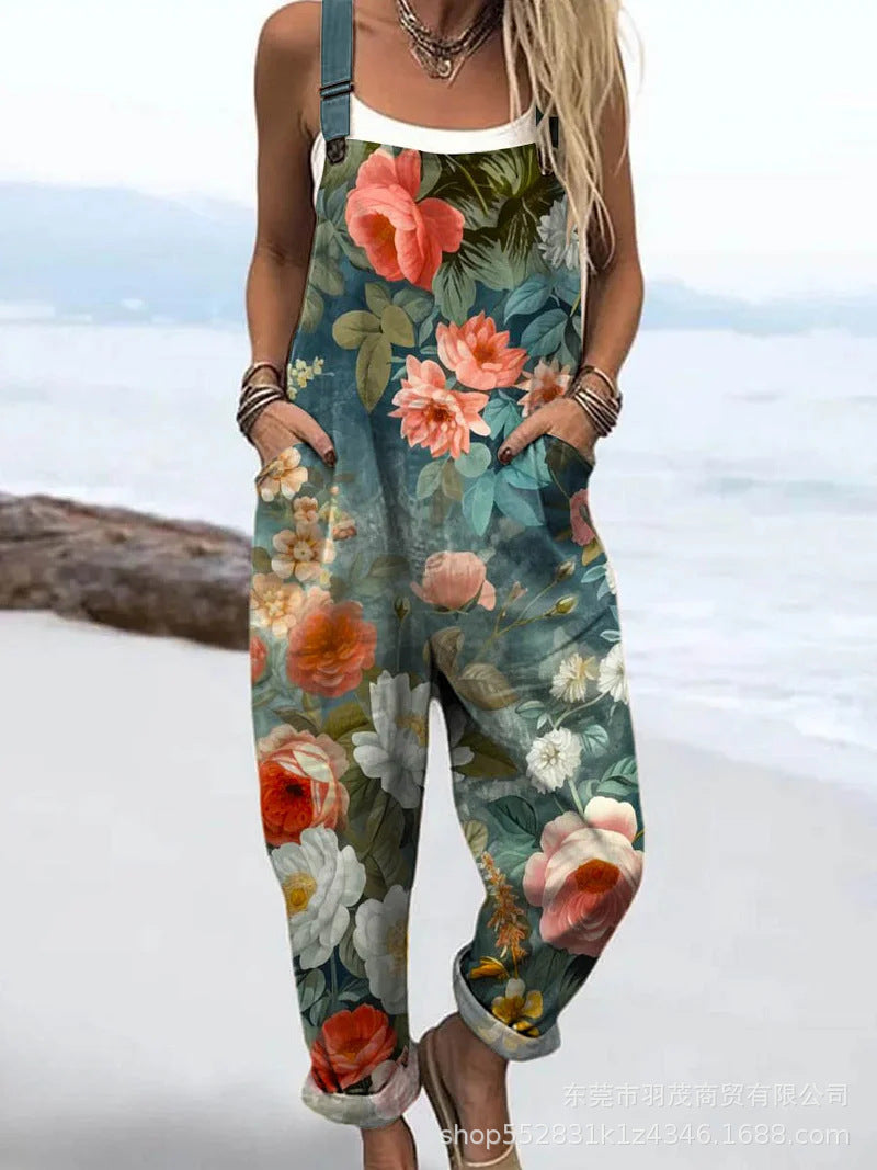 Flora – Vintage Floral Jumpsuit