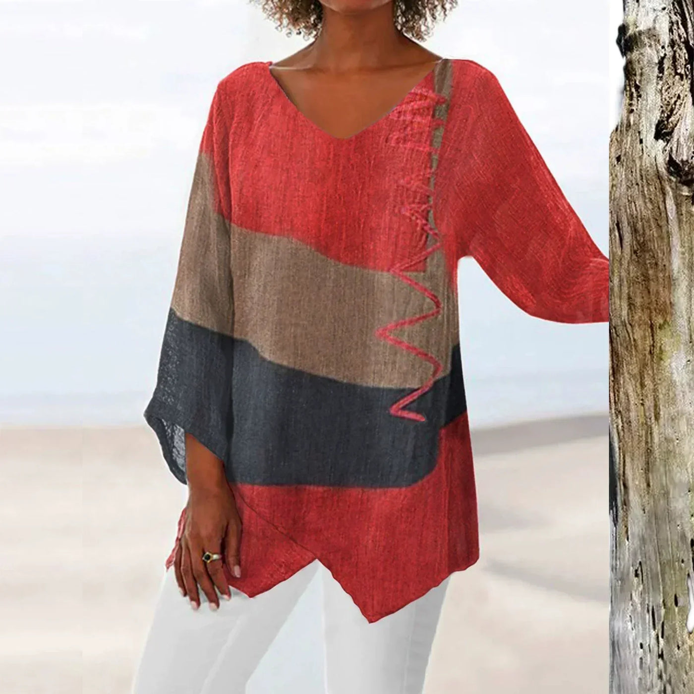 Helena – Artistic V-Neck Tunic