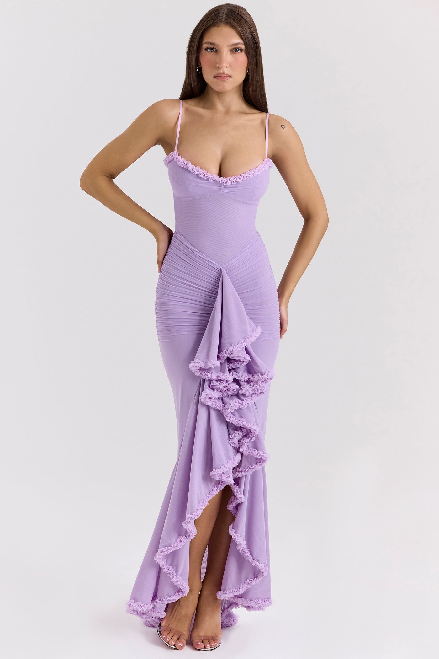 Solène – Elegant Ruffled Evening Dress