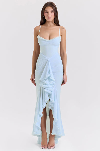 Solène – Elegant Ruffled Evening Dress