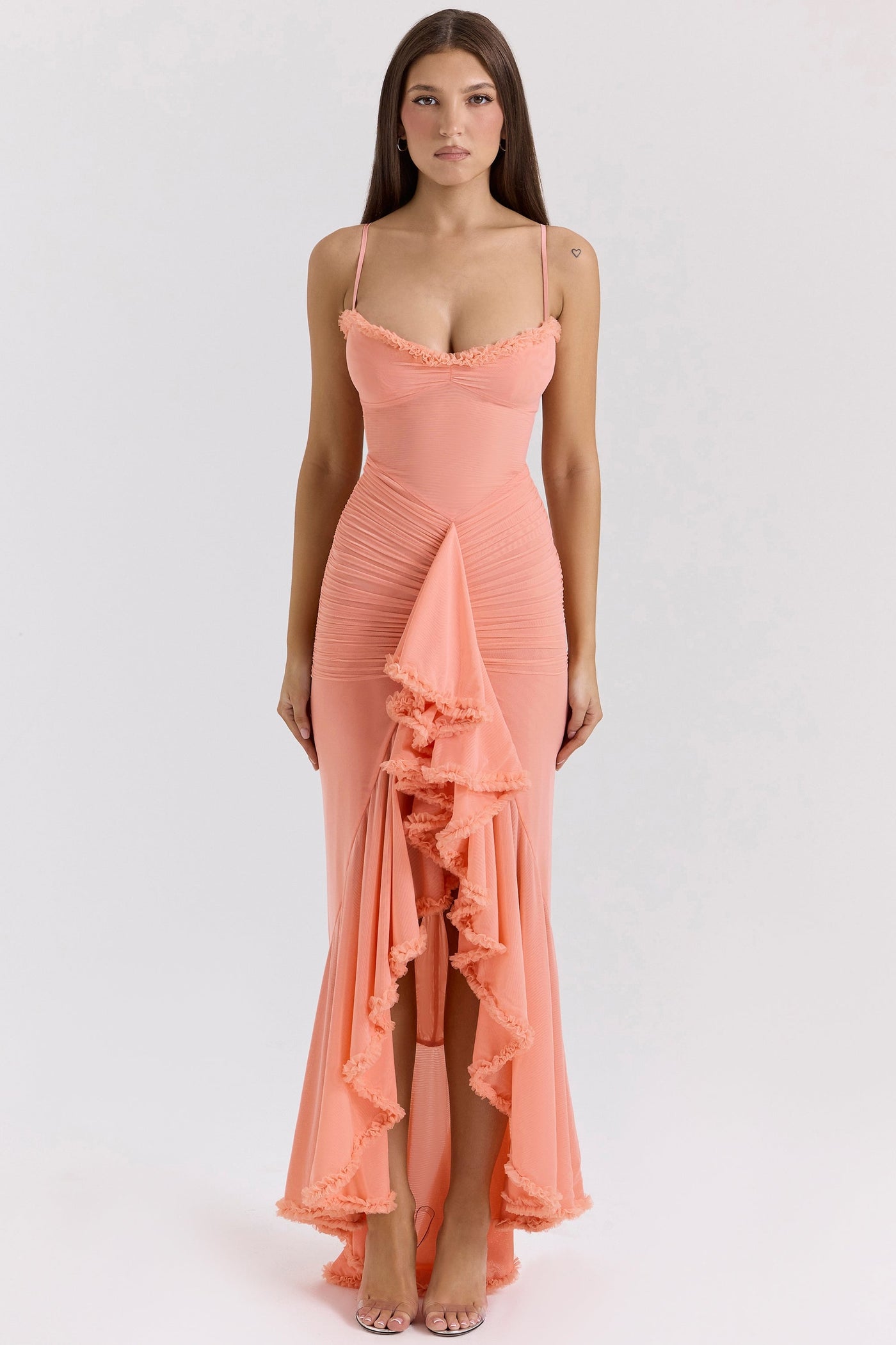 Solène – Elegant Ruffled Evening Dress