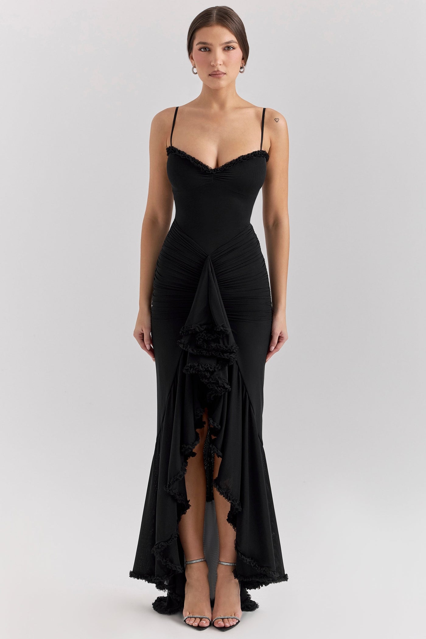 Solène – Elegant Ruffled Evening Dress
