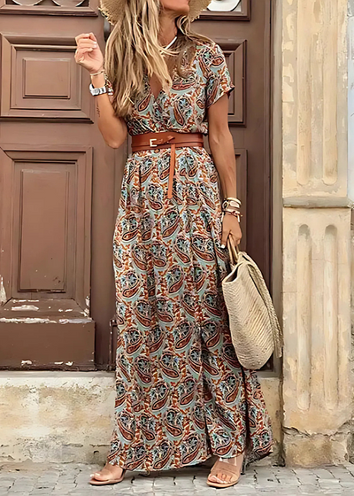 Celia - Printed Long Dress