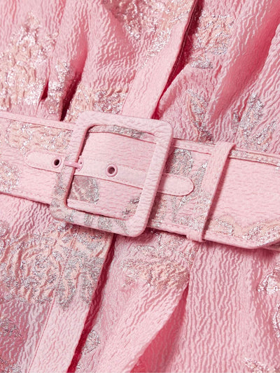 Vaila - Floral Elegance Belted Midi Dress