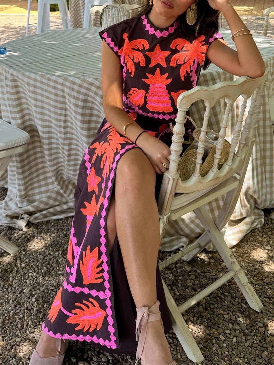 Katia – Printed Top & Skirt Set