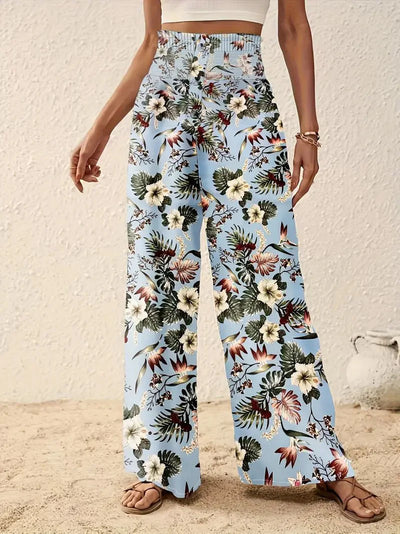 Lyanna – Floral High-Waist Summer Pants