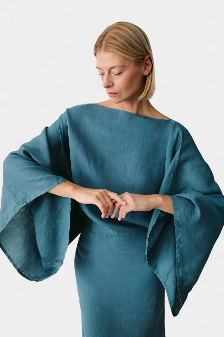 Kamilia - Kimono Dress with Belt