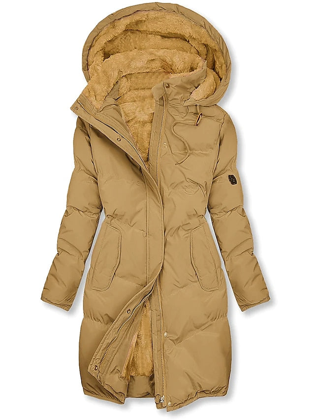 Julina - Long Hooded Puffer Jacket