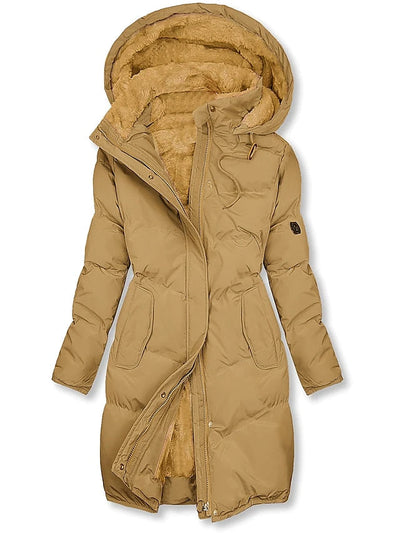 Julina - Long Hooded Puffer Jacket