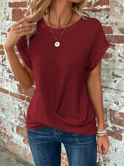Ellis – Elegant Round-Neck Blouse