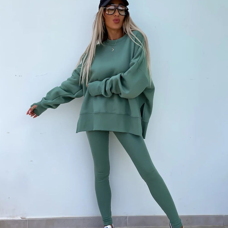 Emmy - Long Sleeve Sweatshirt and Leggings 2-piece Set