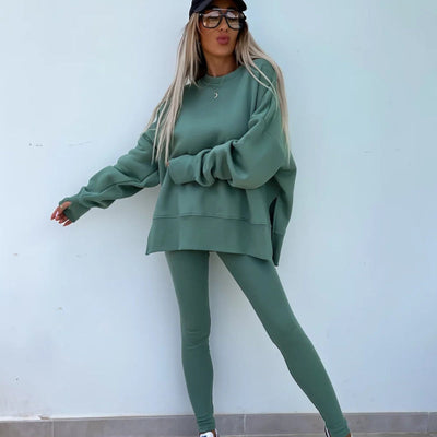 Emmy - Long Sleeve Sweatshirt and Leggings 2-piece Set