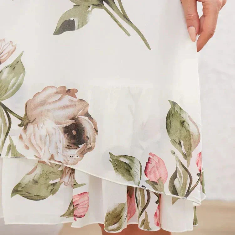 Marcella – Watercolour Chiffon Maxi Dress