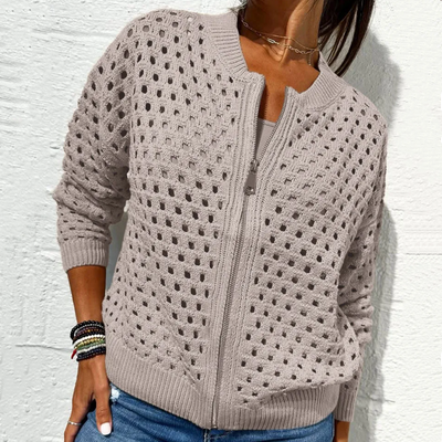 Maryse - Knitted Zipper Jacket