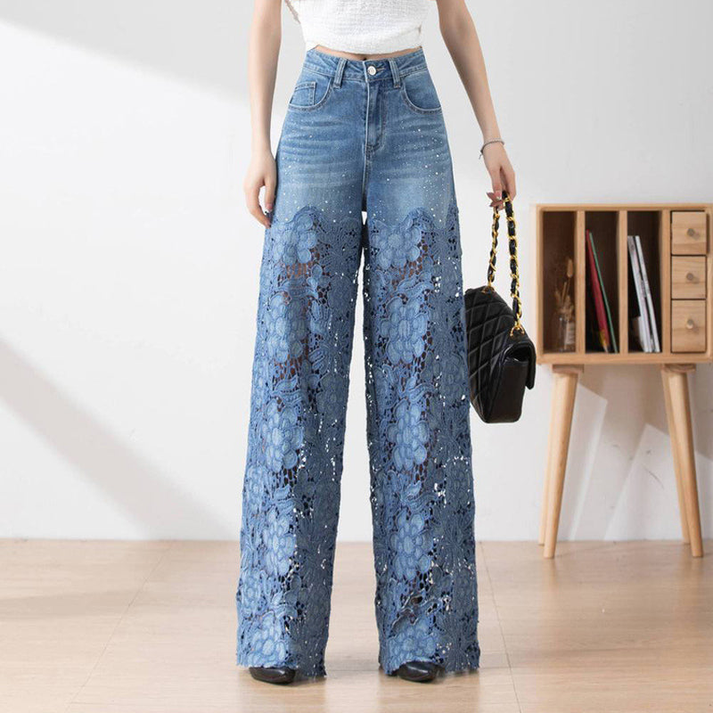 Letitia - Patchwork Denim Pants