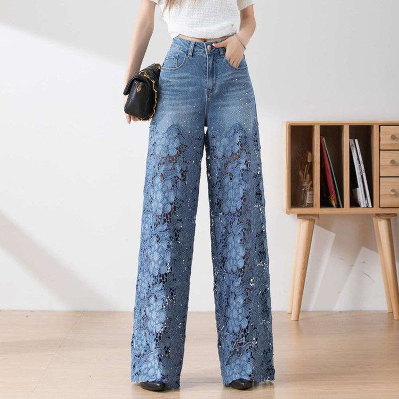 Letitia - Patchwork Denim Pants