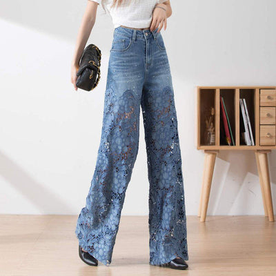Letitia - Patchwork Denim Pants