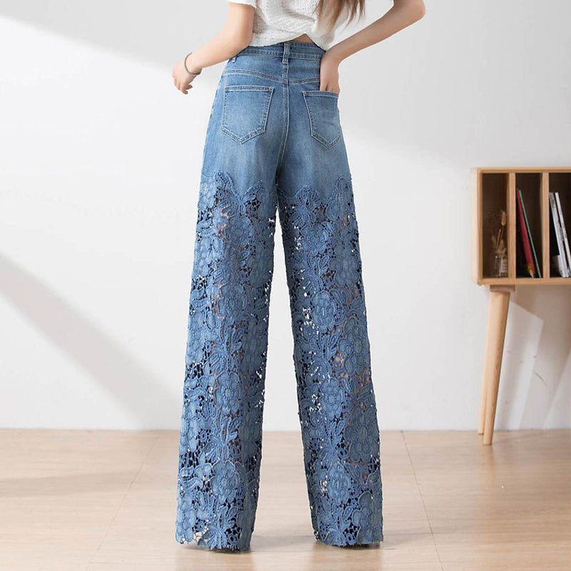 Letitia - Patchwork Denim Pants