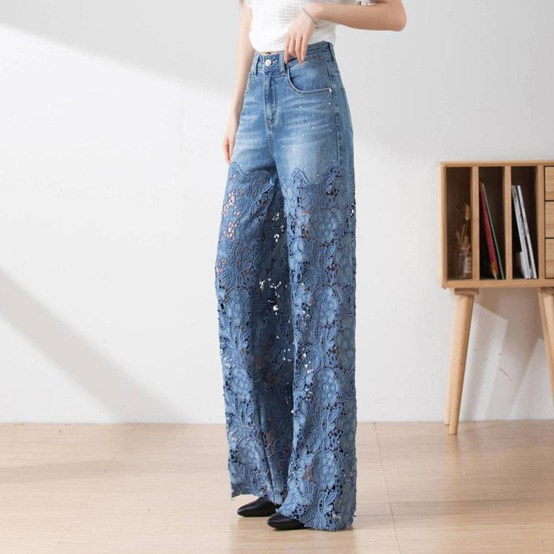 Letitia - Patchwork Denim Pants