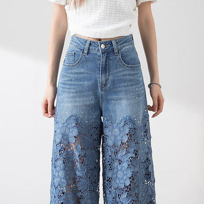 Letitia - Patchwork Denim Pants