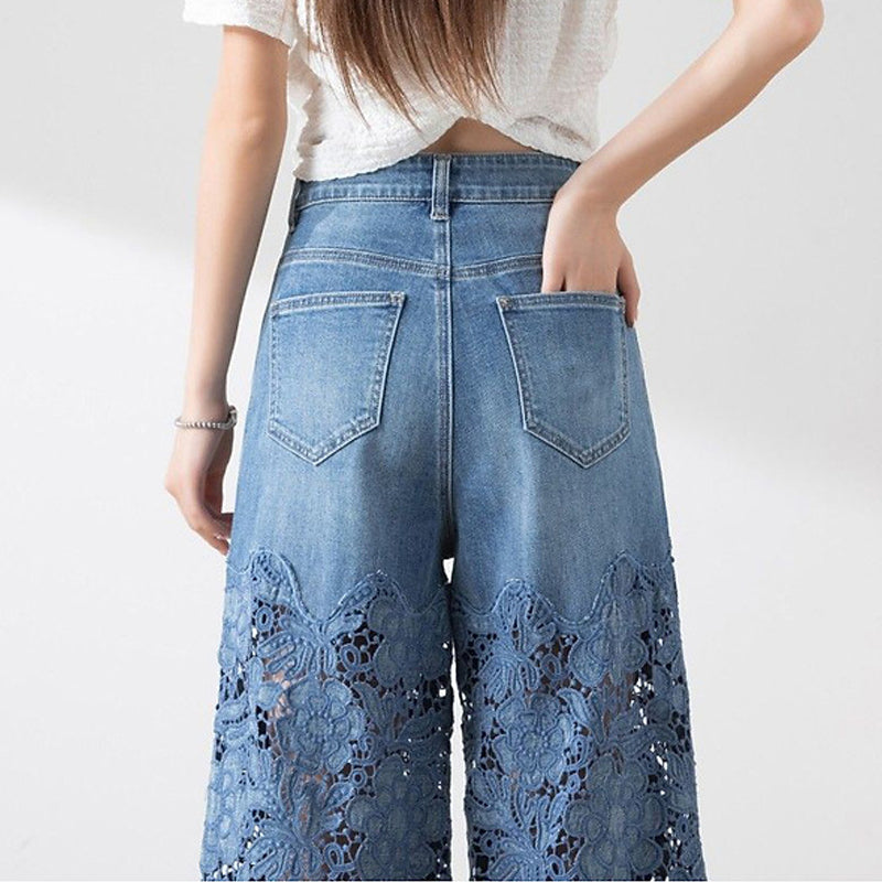 Letitia - Patchwork Denim Pants