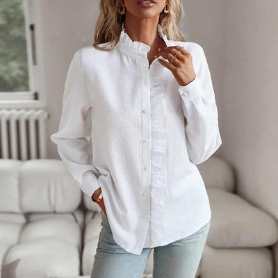 Sofia – Ruffle Long Sleeve Shirt
